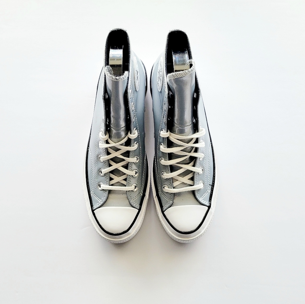 Converse Chuck 70 Hi Industrial Glam Silver Egret Black Women's 5.5 - Picture 3 of 6